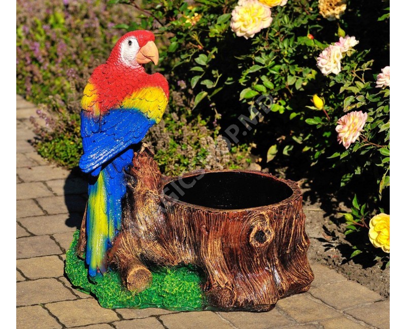 Садовая фигурка попугая Cera Trunchi с попугаем